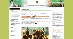 Desktop Screenshot of hertsbadminton.net